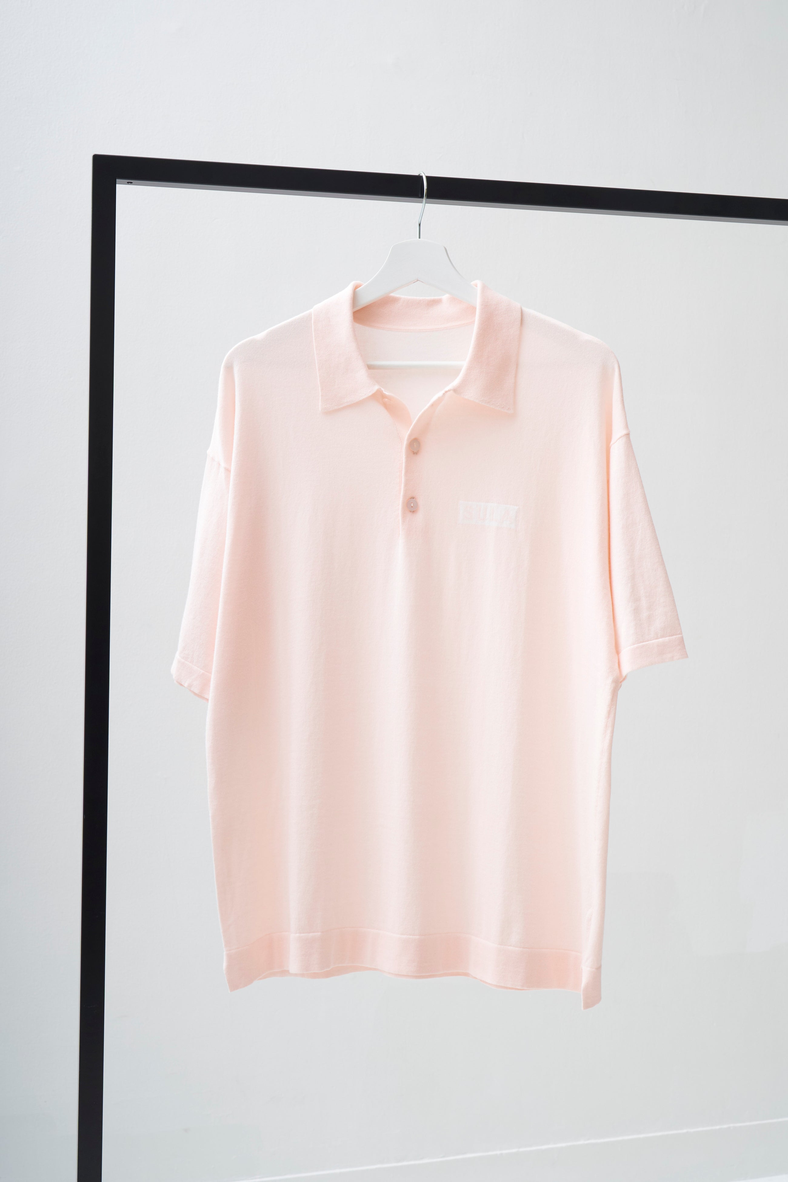 Knit polo shirt