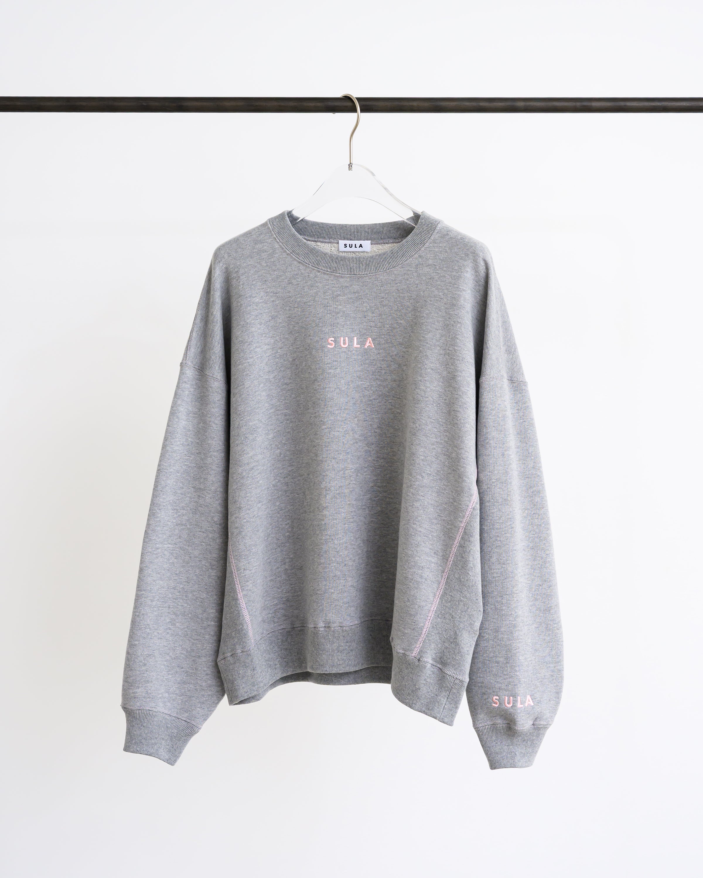 Stitched sweatshirt / Heather Grey