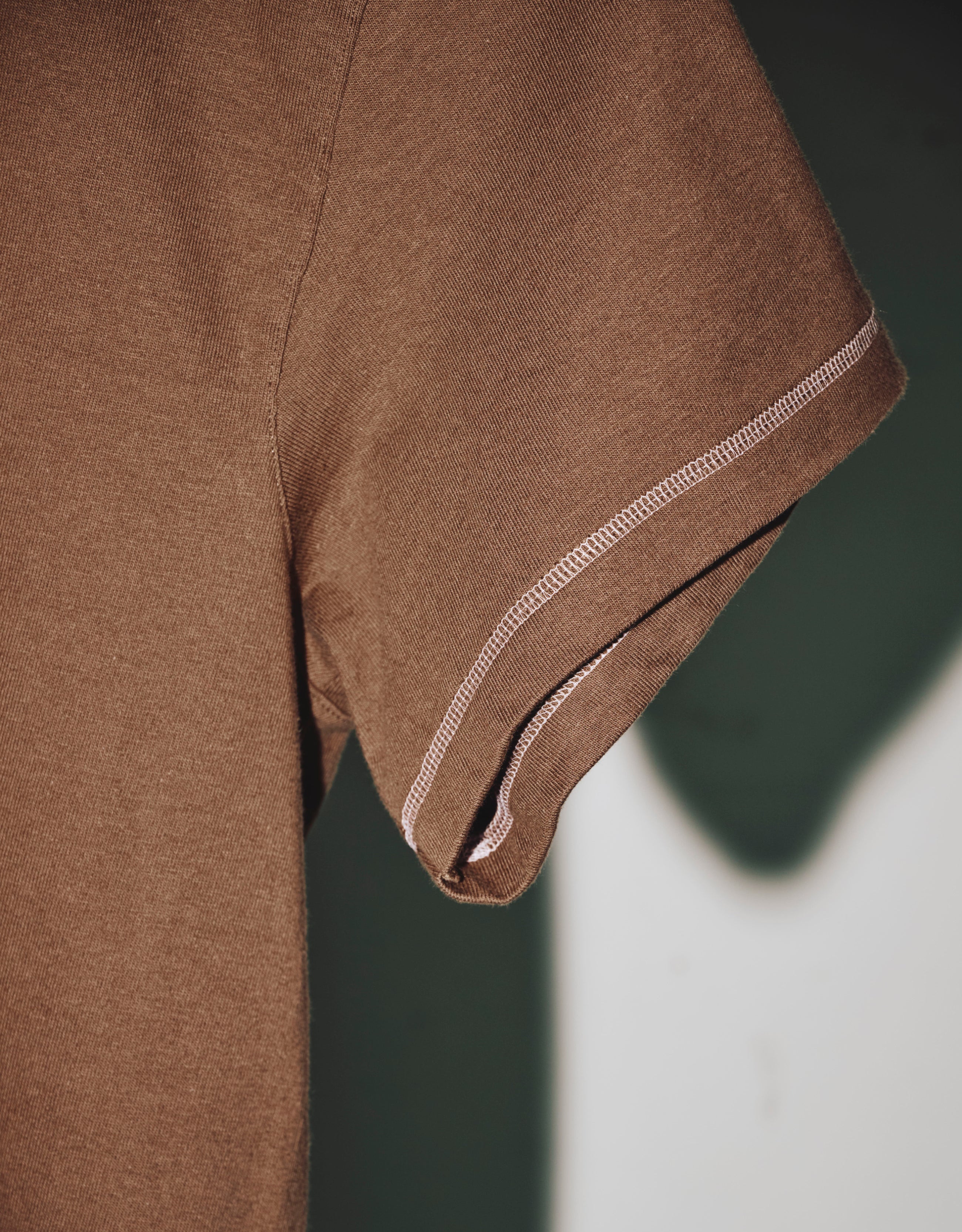 Sula stitched T-셔츠 / 브라운