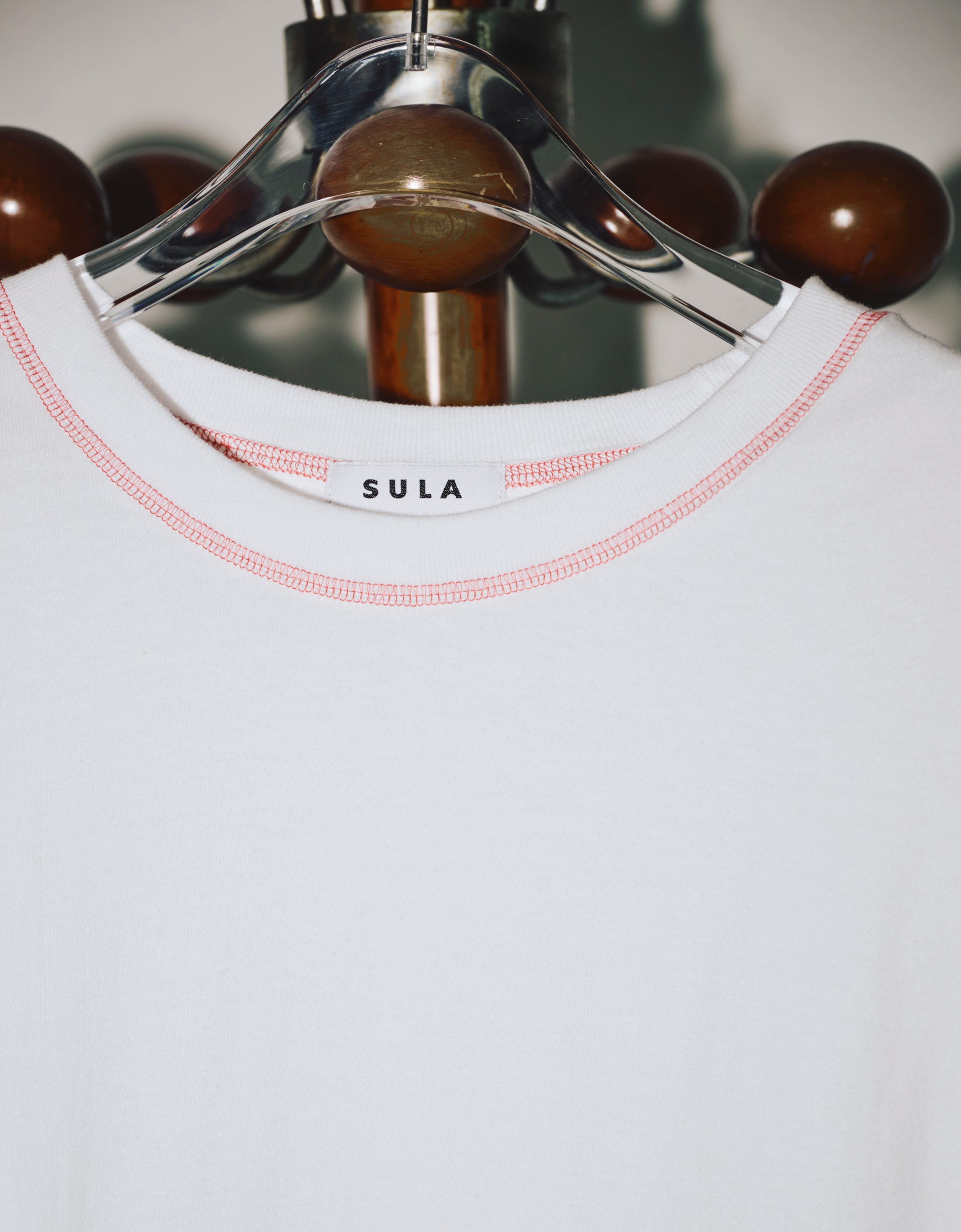Sula stitched T-shirt / White