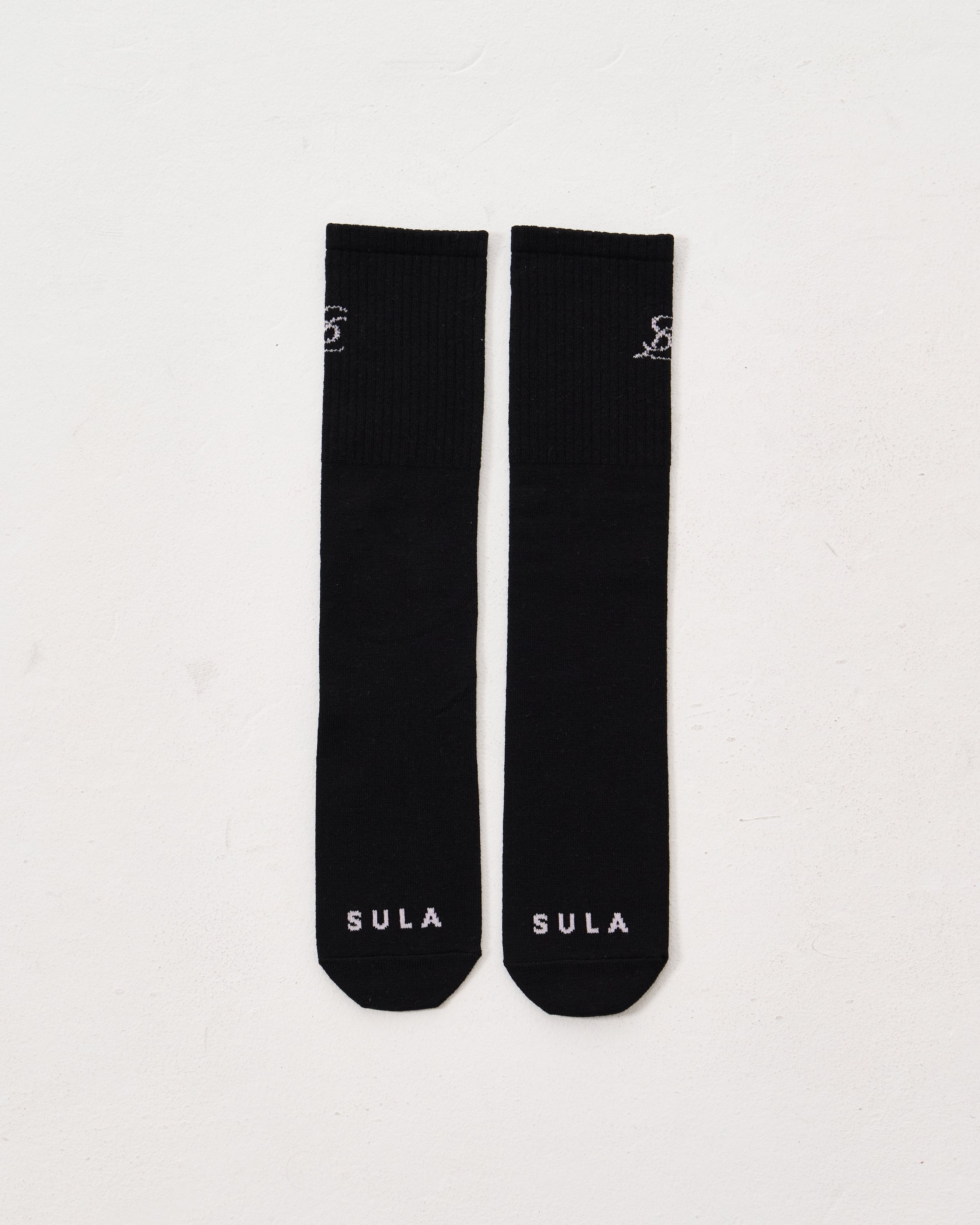 Logo tube socks / Black