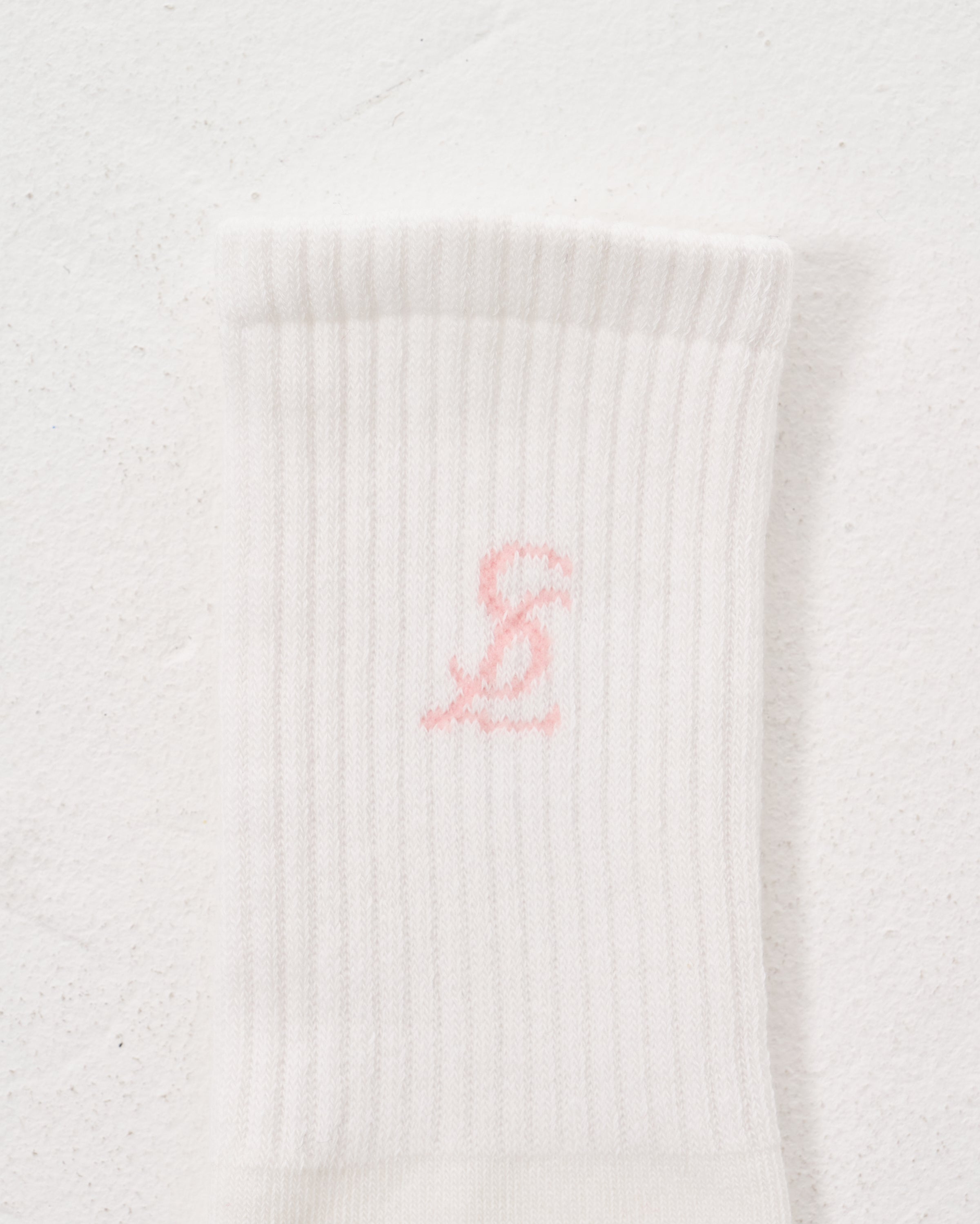 Logo tube socks / White