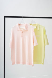 Knit polo shirt