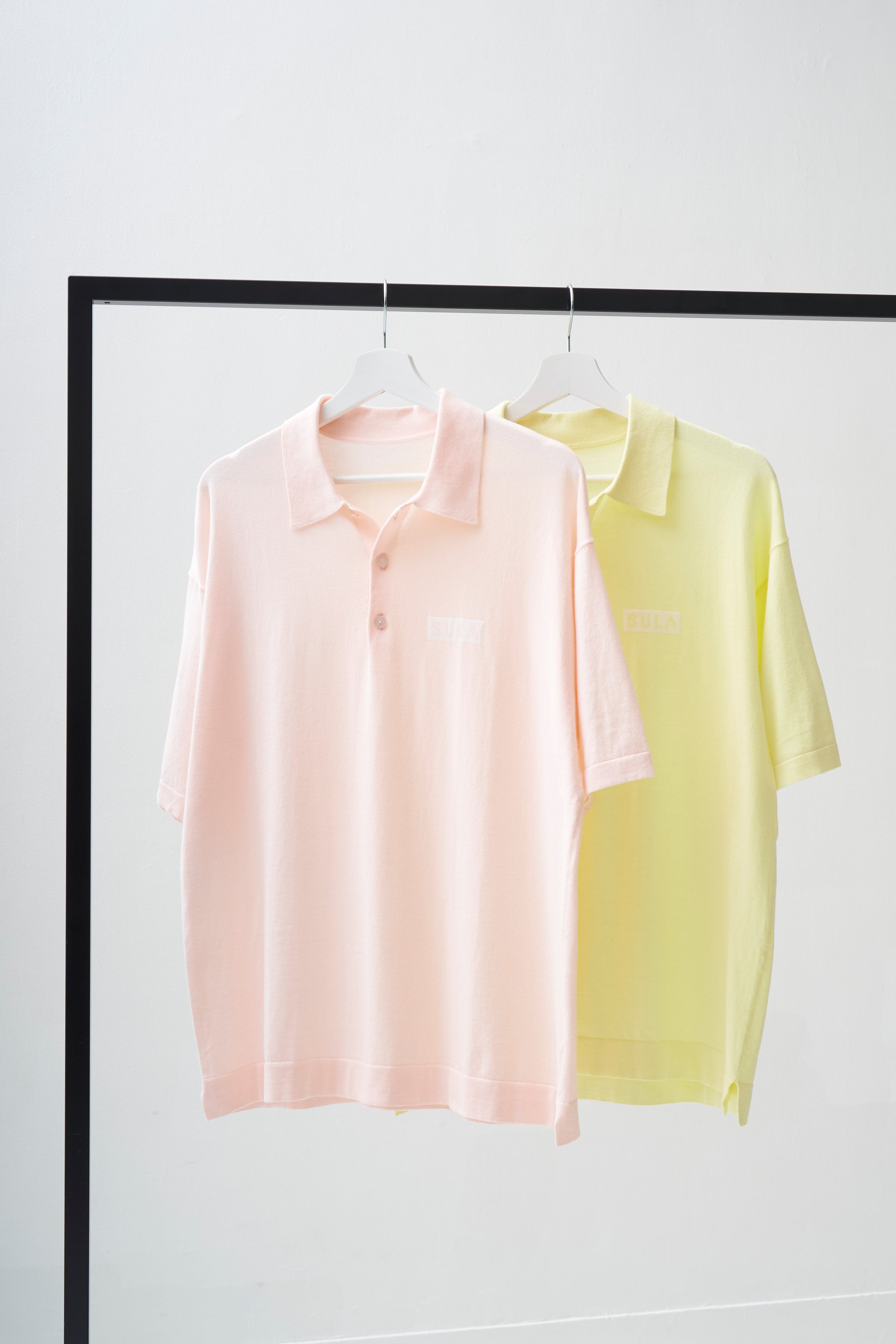 Knit polo shirt