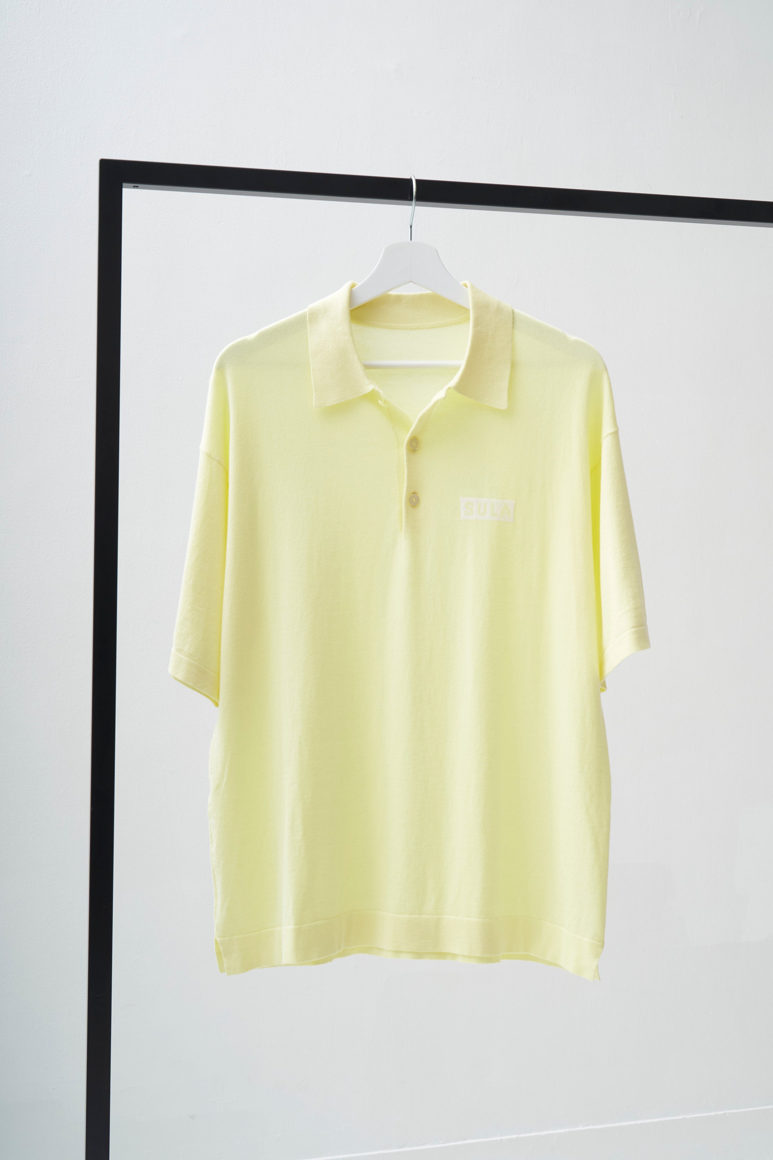 Knit polo shirt