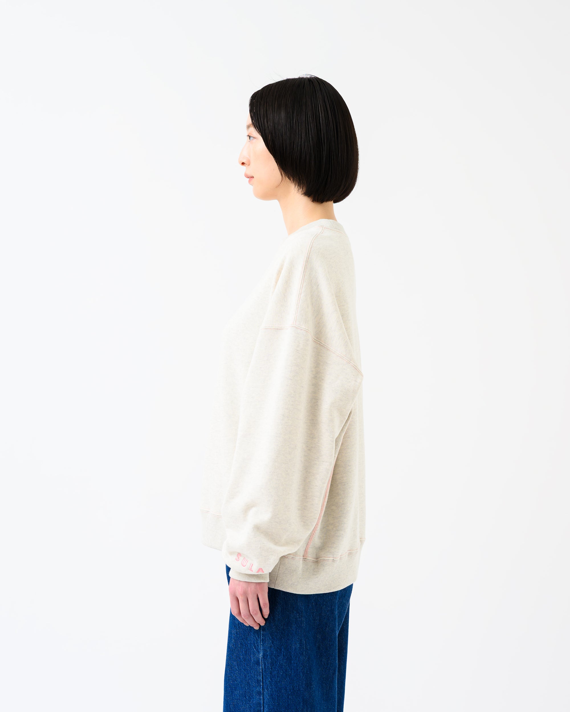 Stitched sweatshirt / Oatmeal
