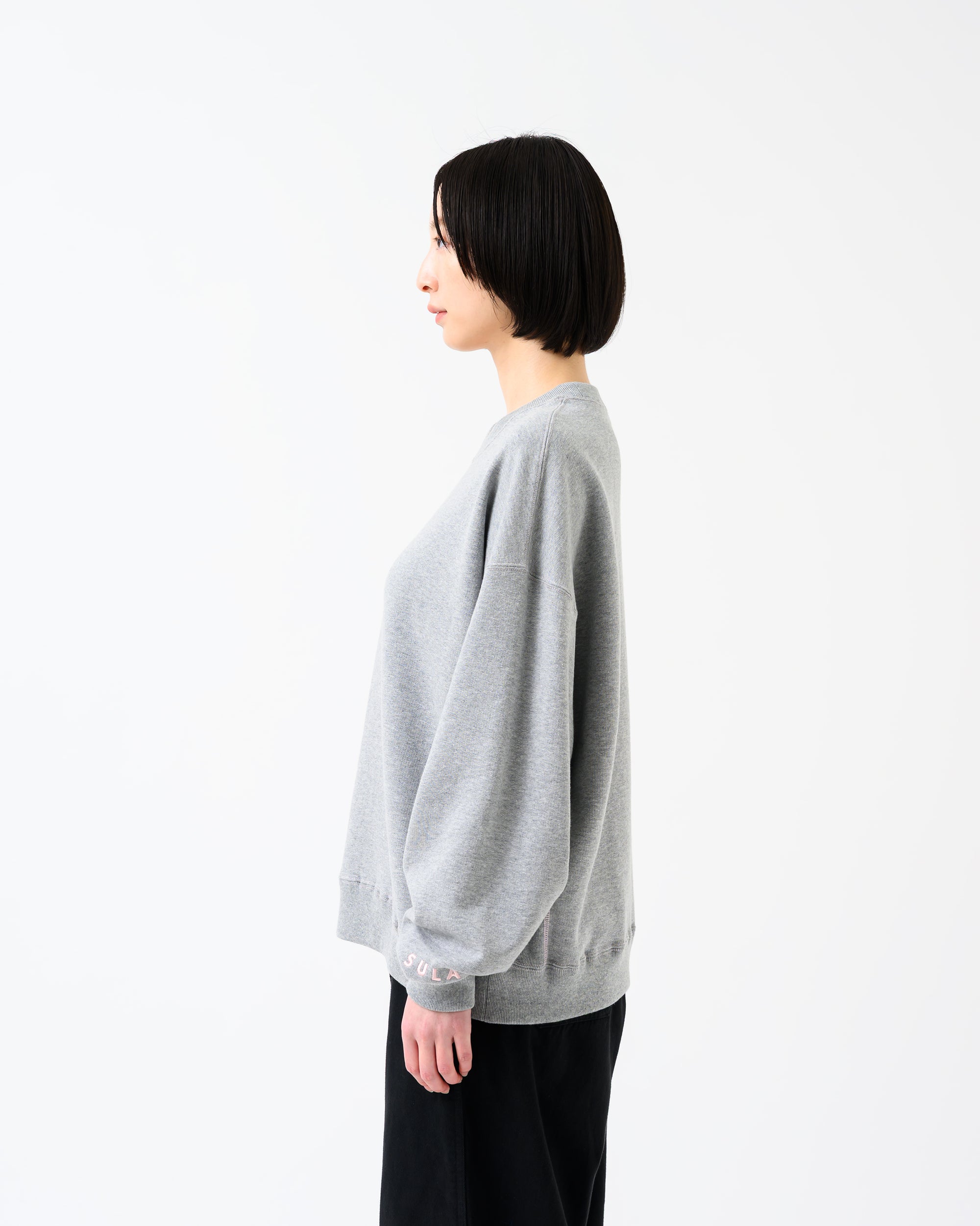 Stitched sweatshirt / Heather Grey
