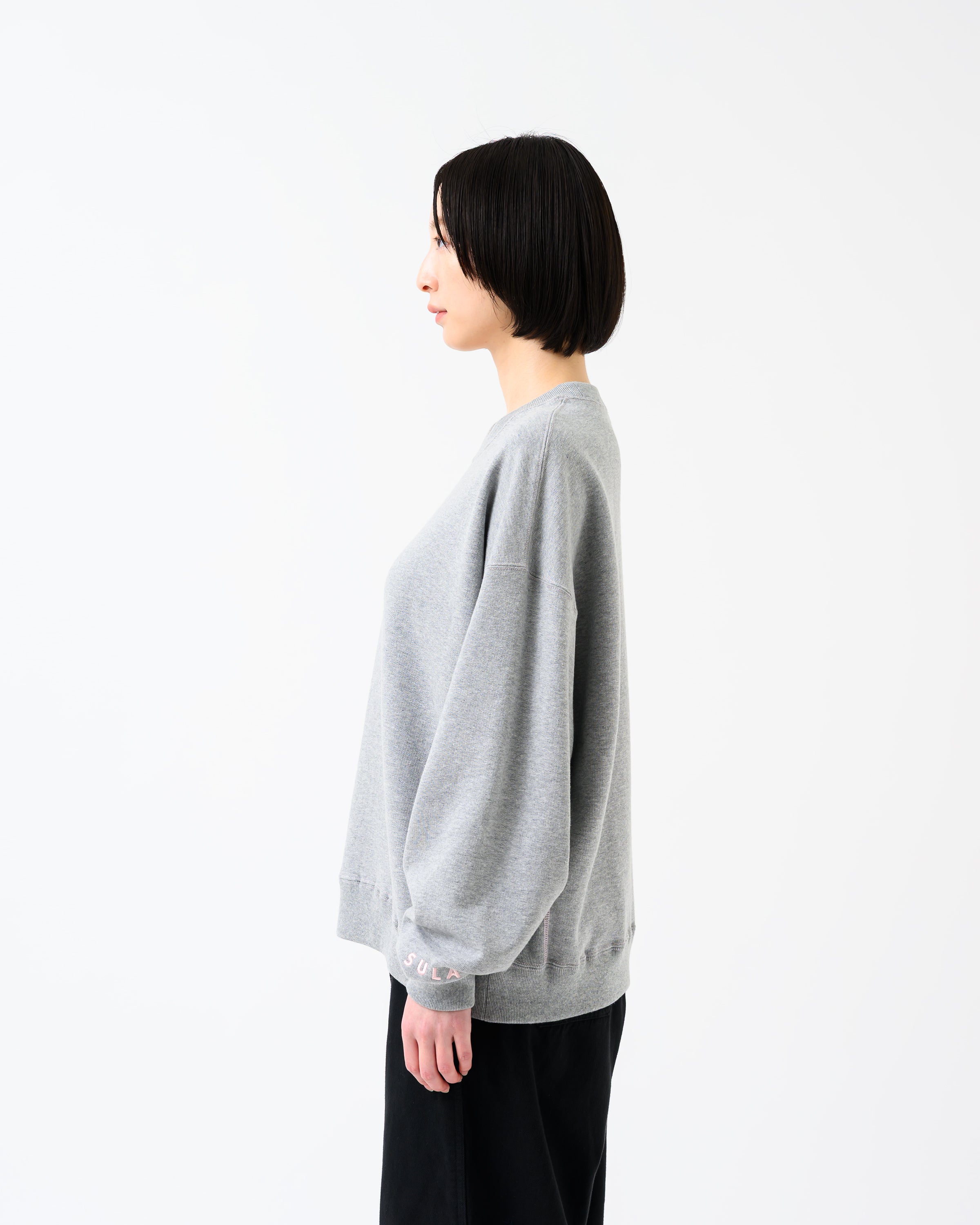 Stitched sweatshirt / Heather Grey