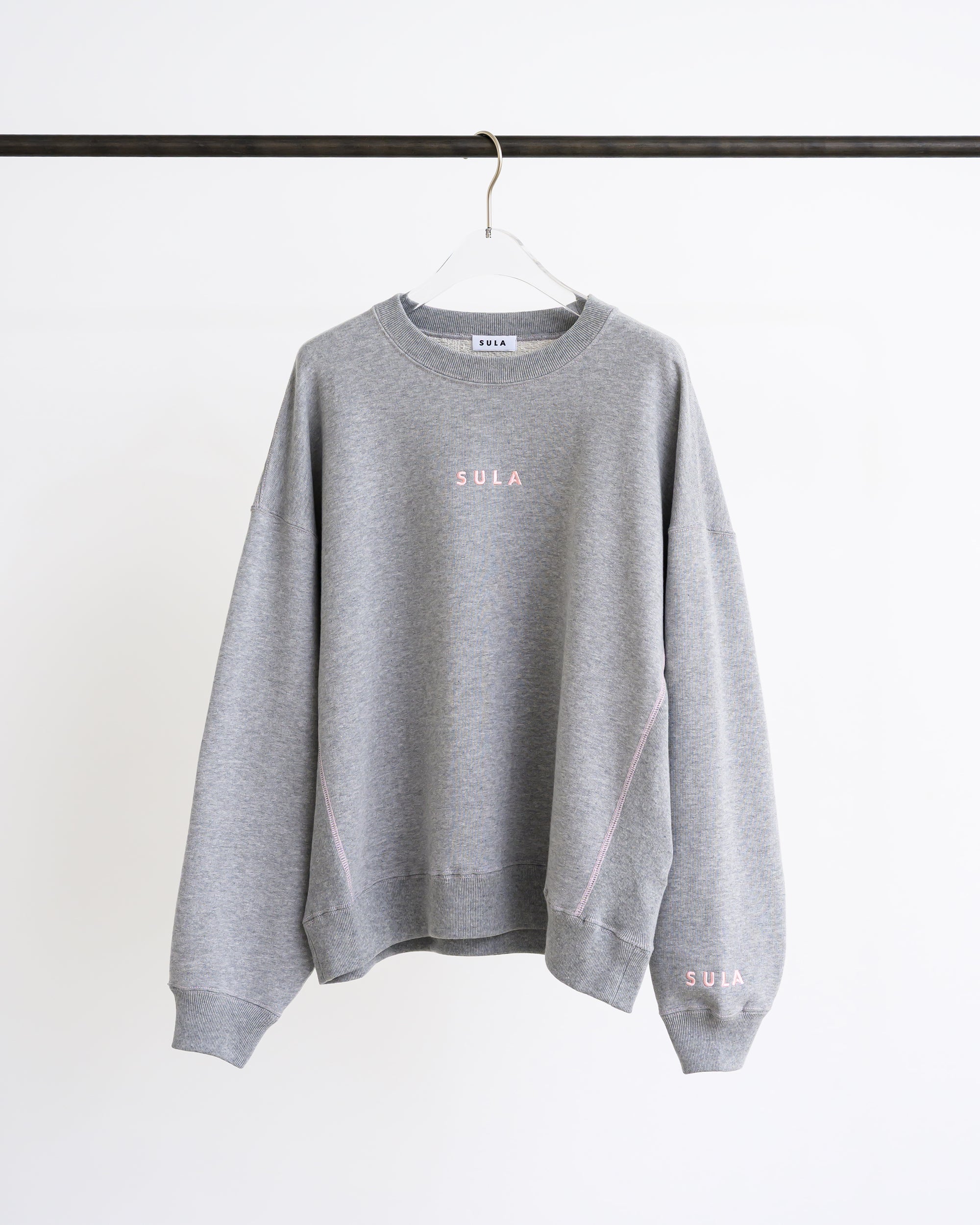 Stitched sweatshirt / Heather Grey