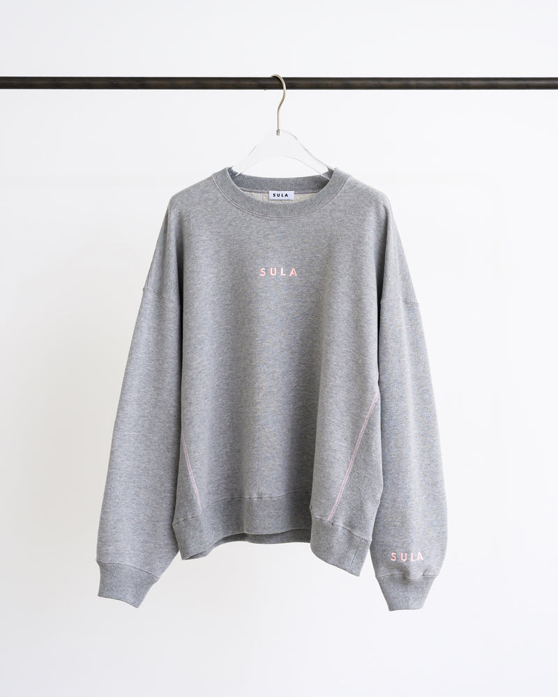Stitched sweatshirt / Heather Grey