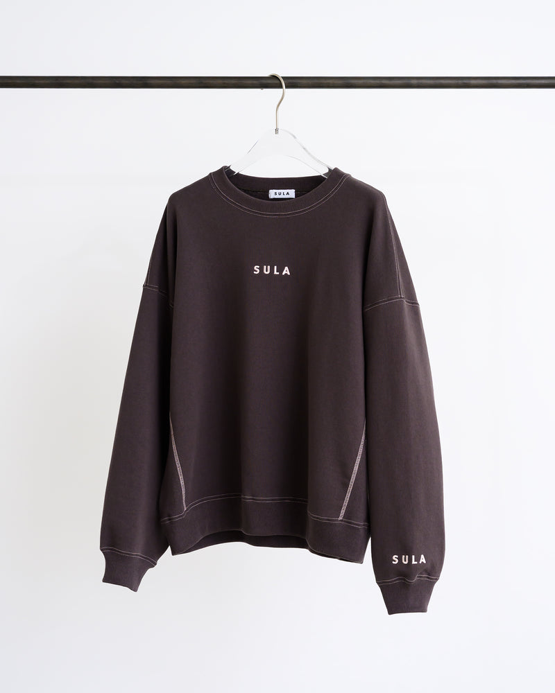 Stitched sweatshirt / Mocha