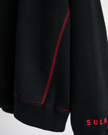 Stitched sweatshirt / Black