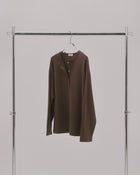 Soft Henley Top / Brown