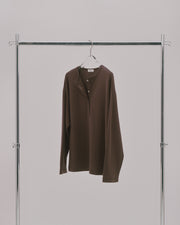 Soft Henley Top / Brown
