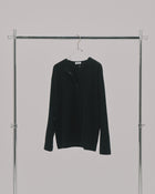 Soft Henley Top / Black