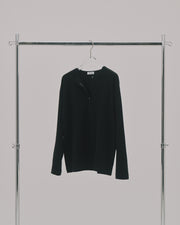 Soft Henley Top / Black