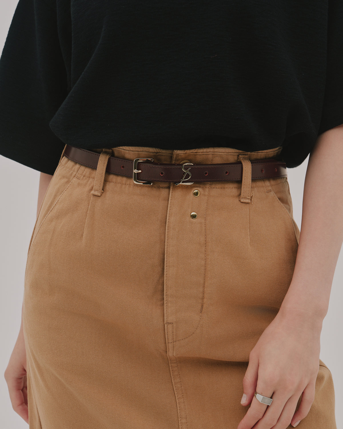 Logo Leather Belt