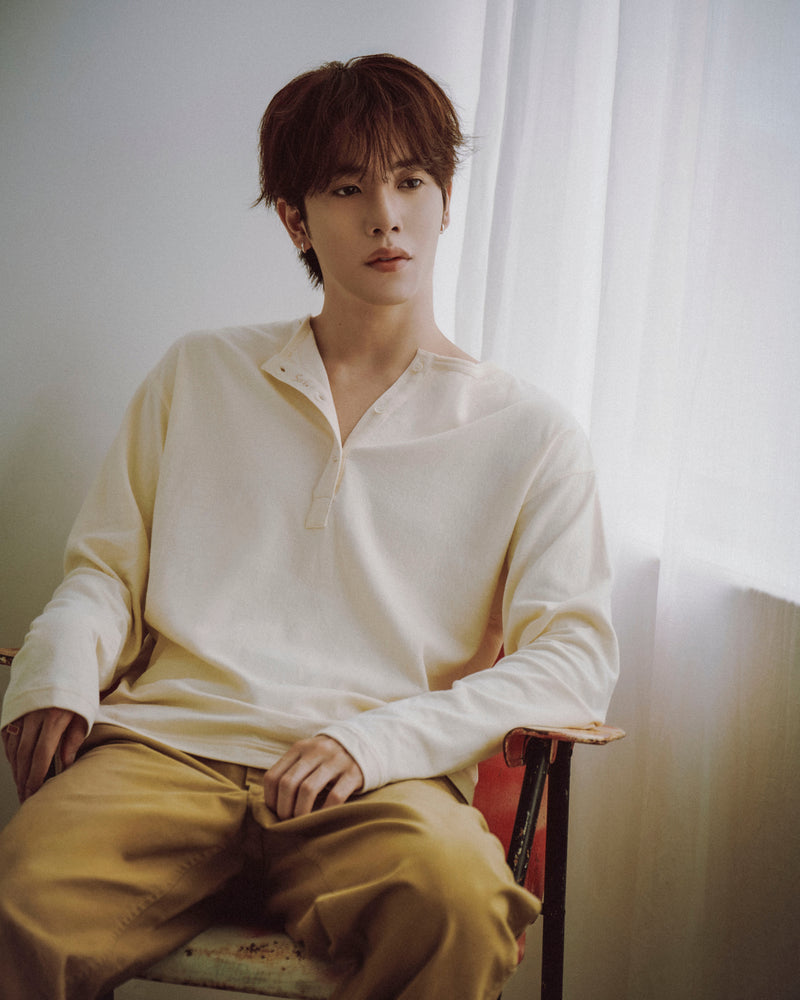 Soft Henley Top / Ecru