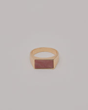 Gold Pink Stone Ring