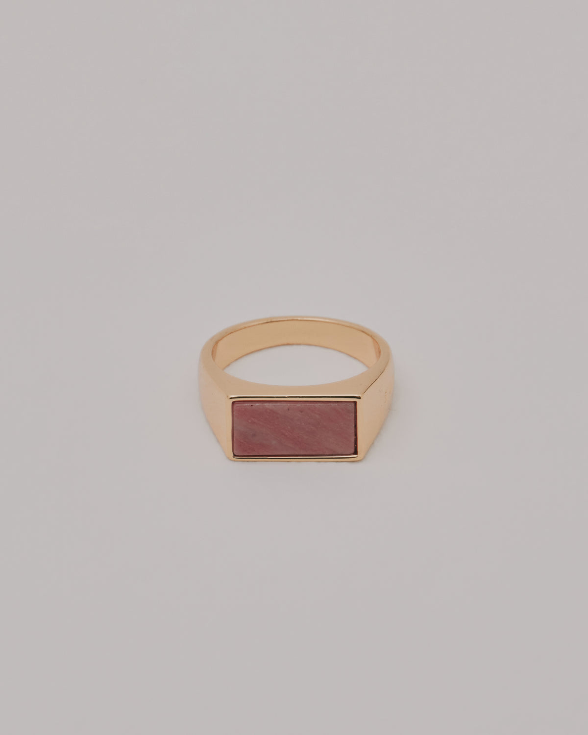 Gold Pink Stone Ring