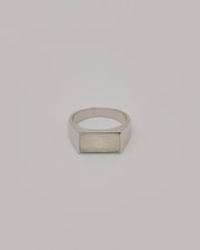 Silver Pink Stone Ring