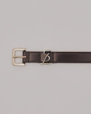 Logo Leather Belt