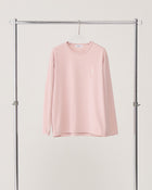 Long sleeve logo T-shirt / Smoky pink
