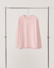 Long sleeve logo T-shirt / Smoky pink