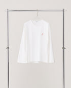 Long sleeve logo T-shirt / White