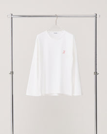 Long sleeve logo T-shirt / White