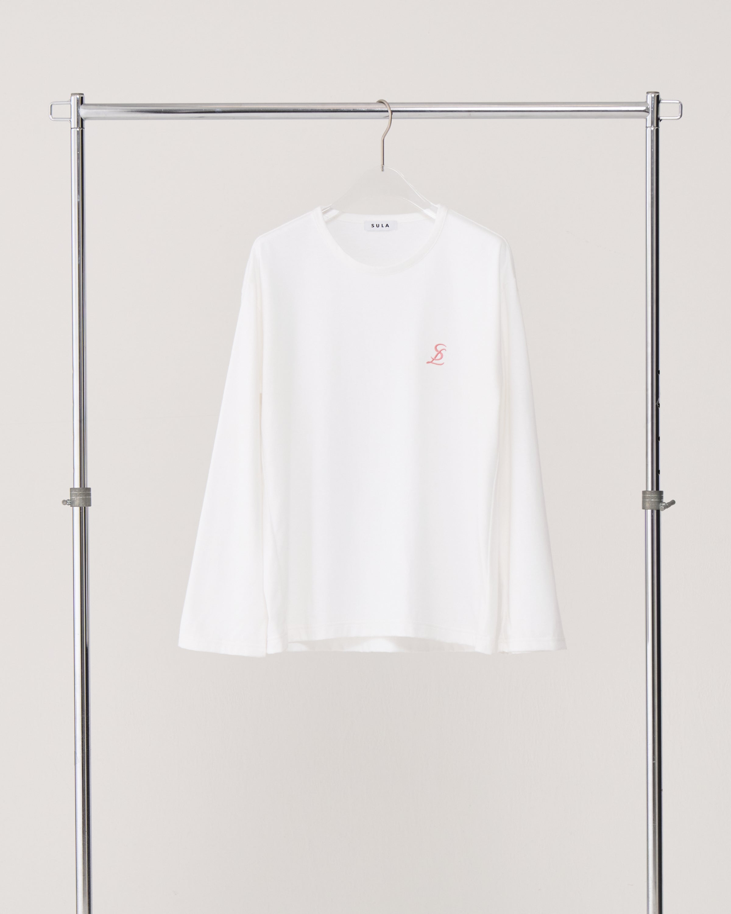 Long sleeve logo T-shirt / White
