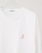 Long sleeve logo T-shirt / White