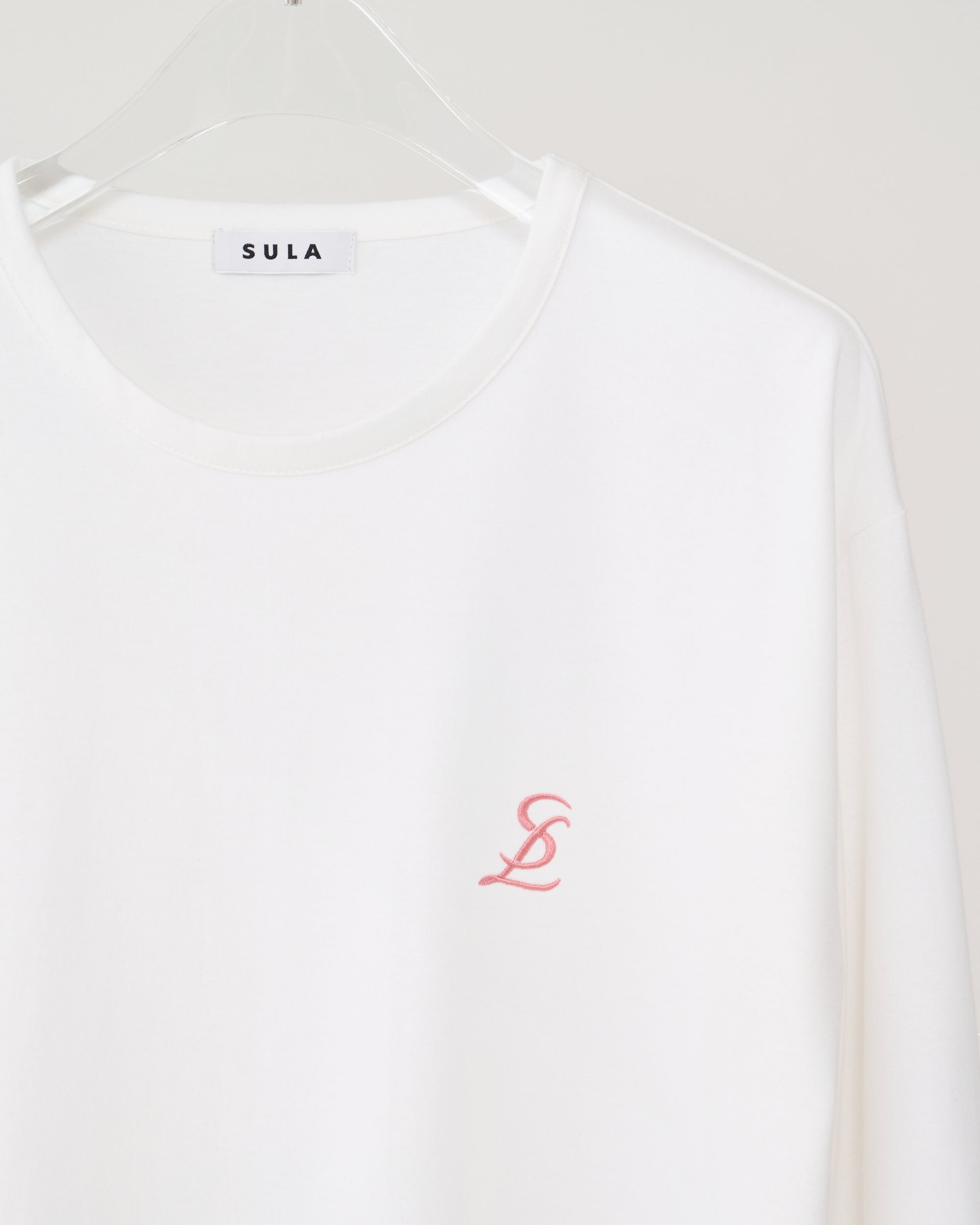 Long sleeve logo T-shirt / White