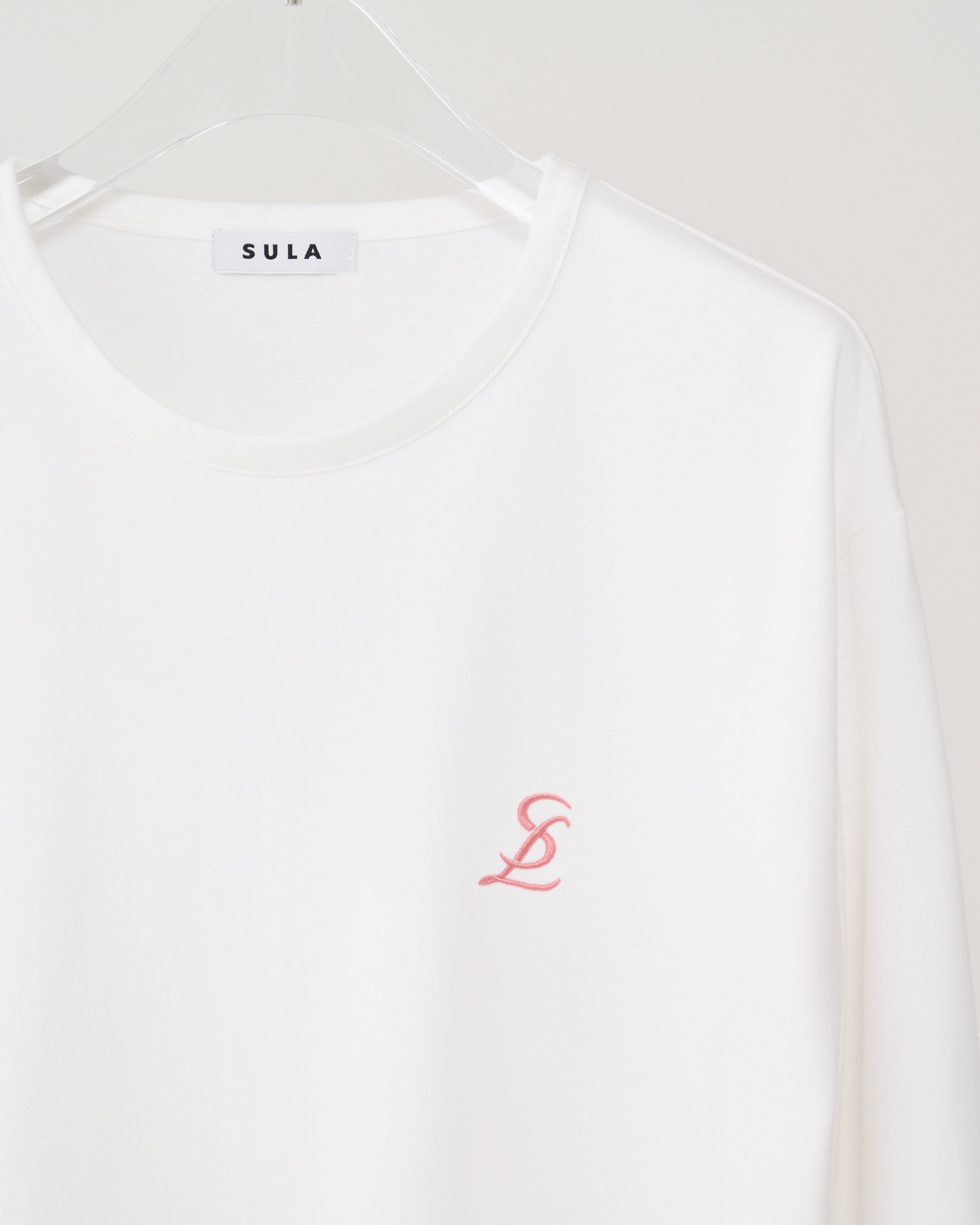 Long sleeve logo T-shirt / White