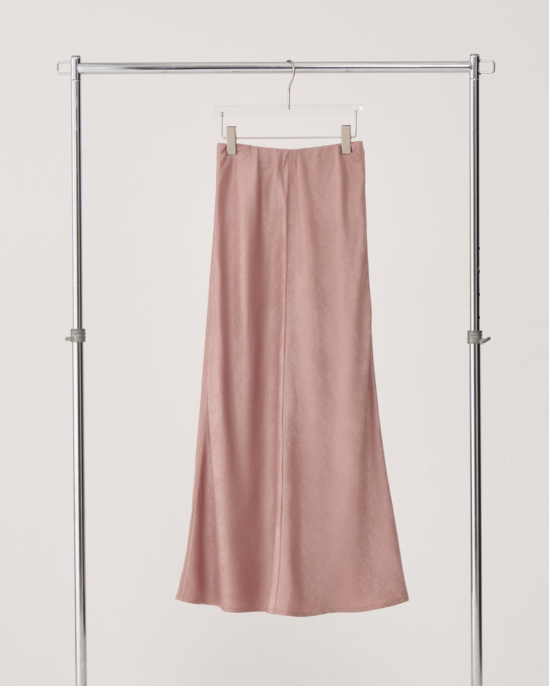 Drapey long skirt / Dusty pink