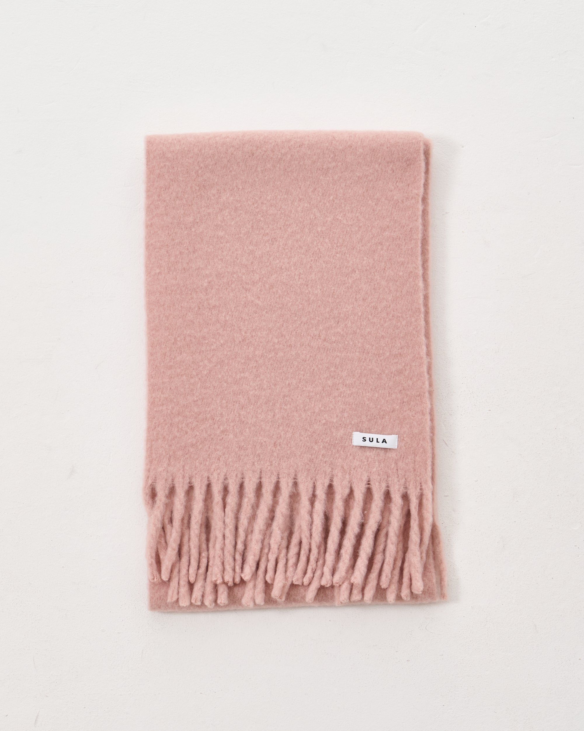 Fringe scarf / Pink