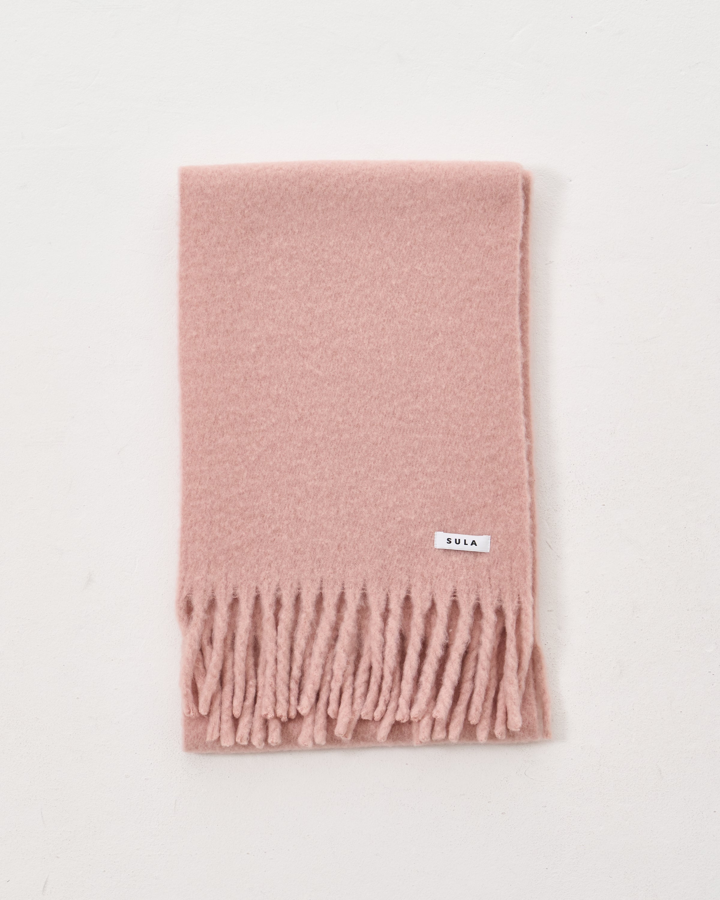 Fringe scarf / Pink