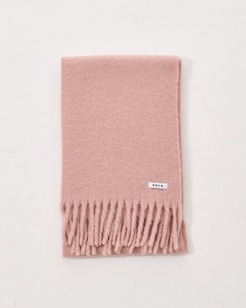Fringe scarf / Pink