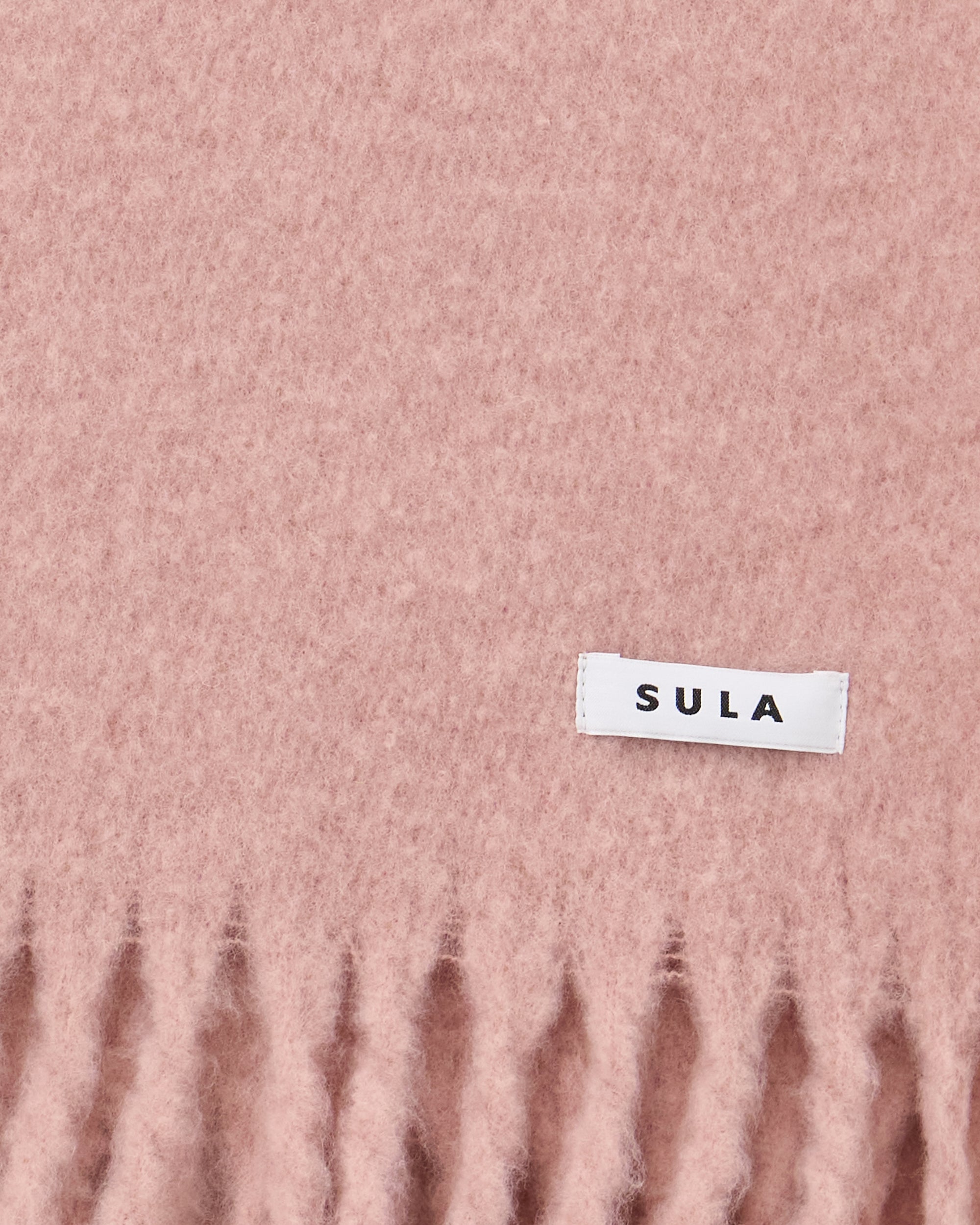 Fringe scarf / Pink