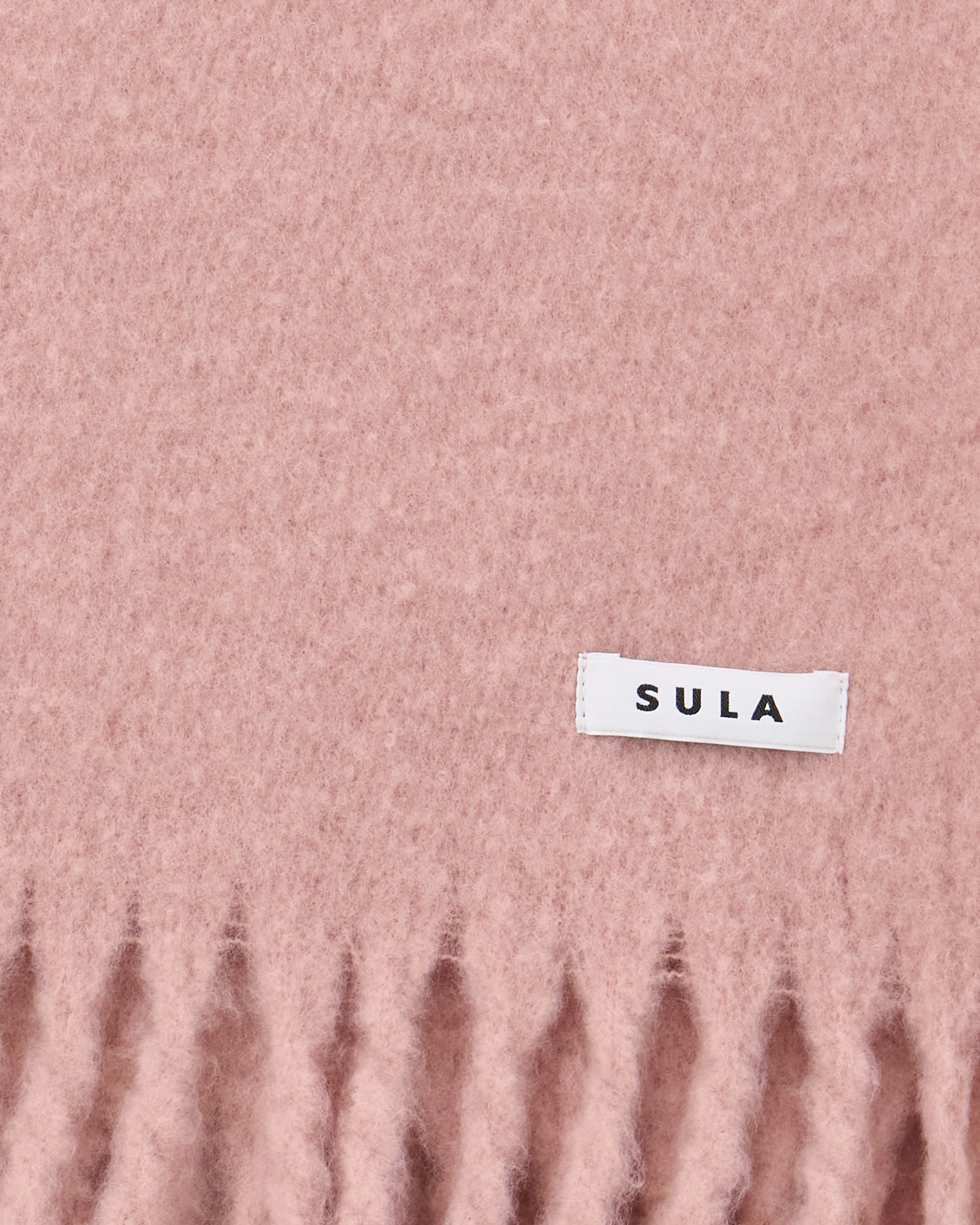 Fringe scarf / Pink