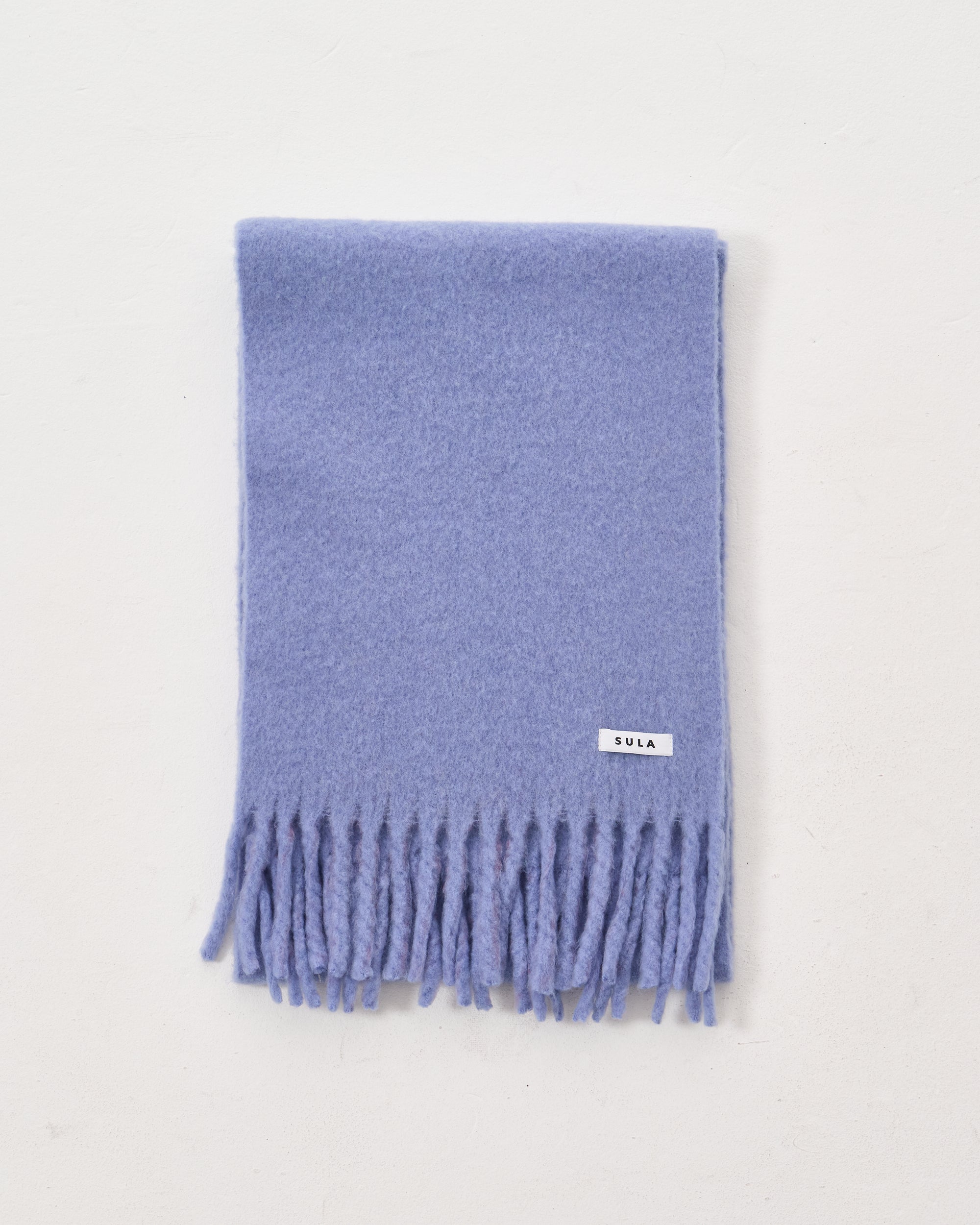Fringe scarf / Blue