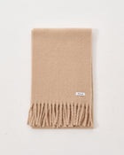 Fringe scarf / Beige