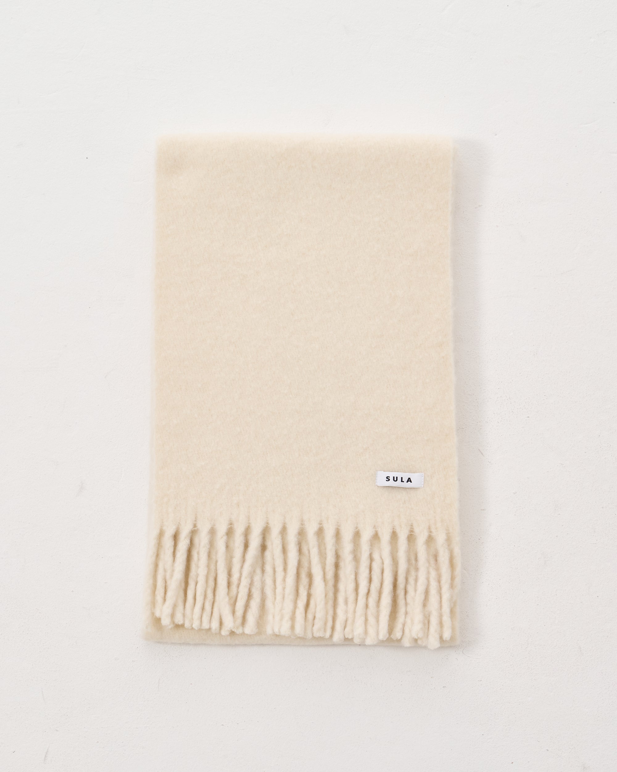 Fringe scarf / Ivory