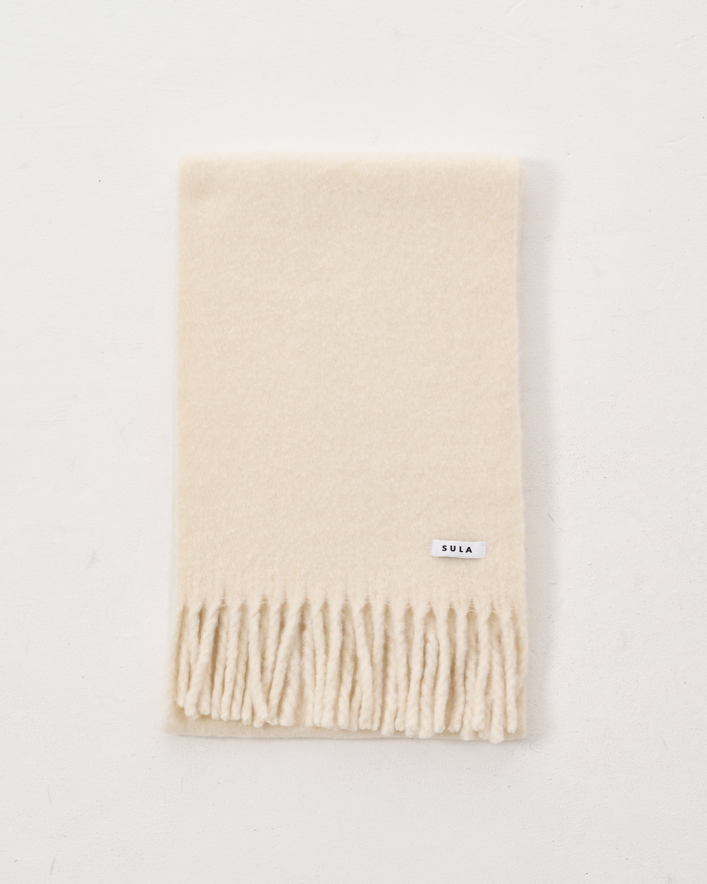 Fringe scarf / Ivory