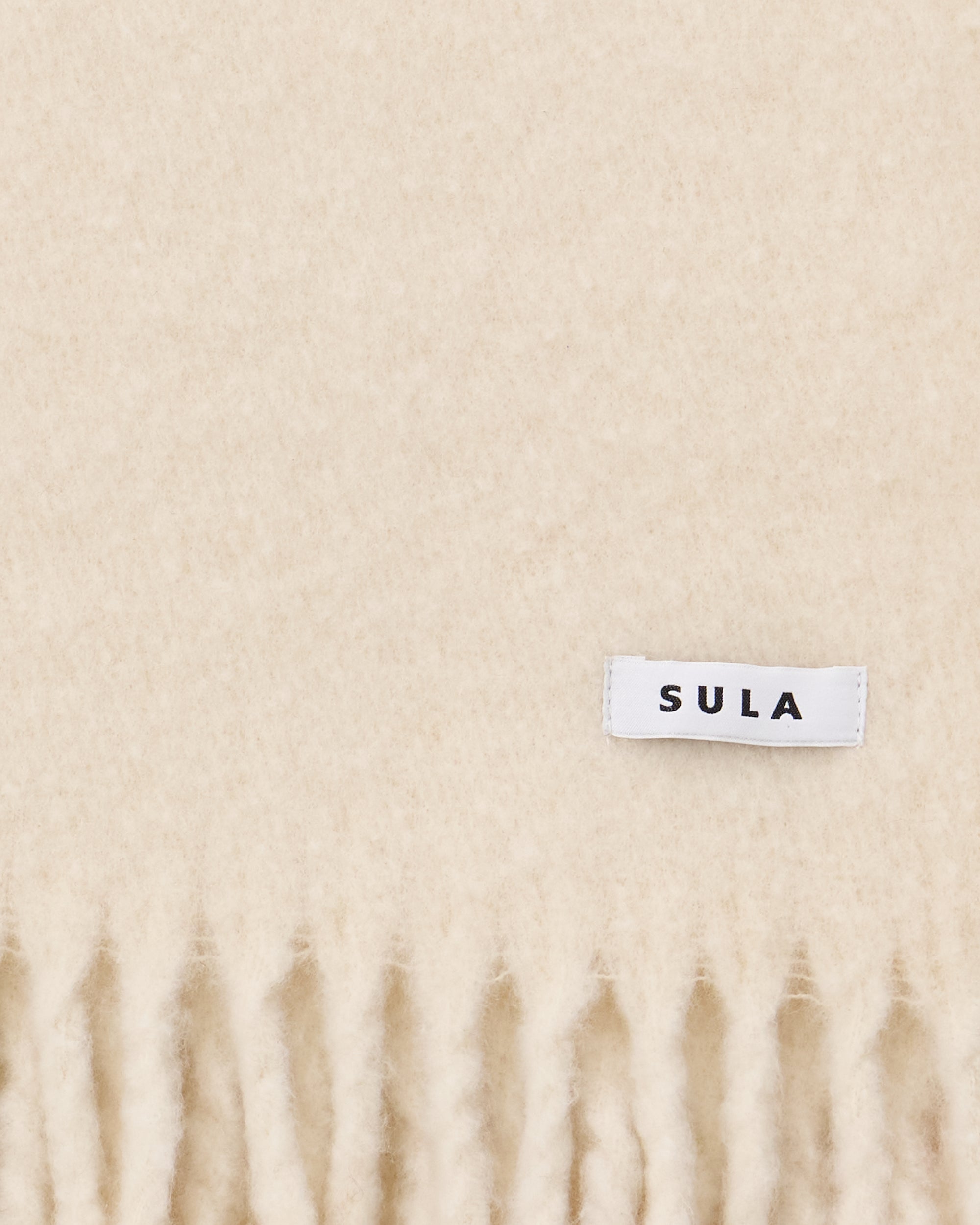 Fringe scarf / Ivory