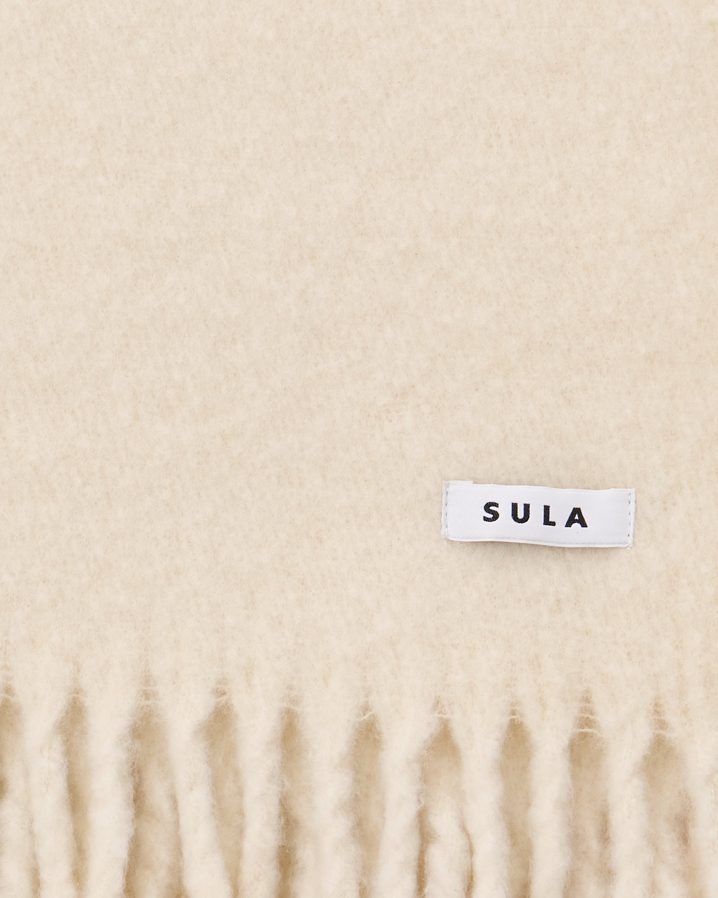 Fringe scarf / Ivory