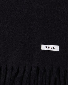 Fringe scarf / Black
