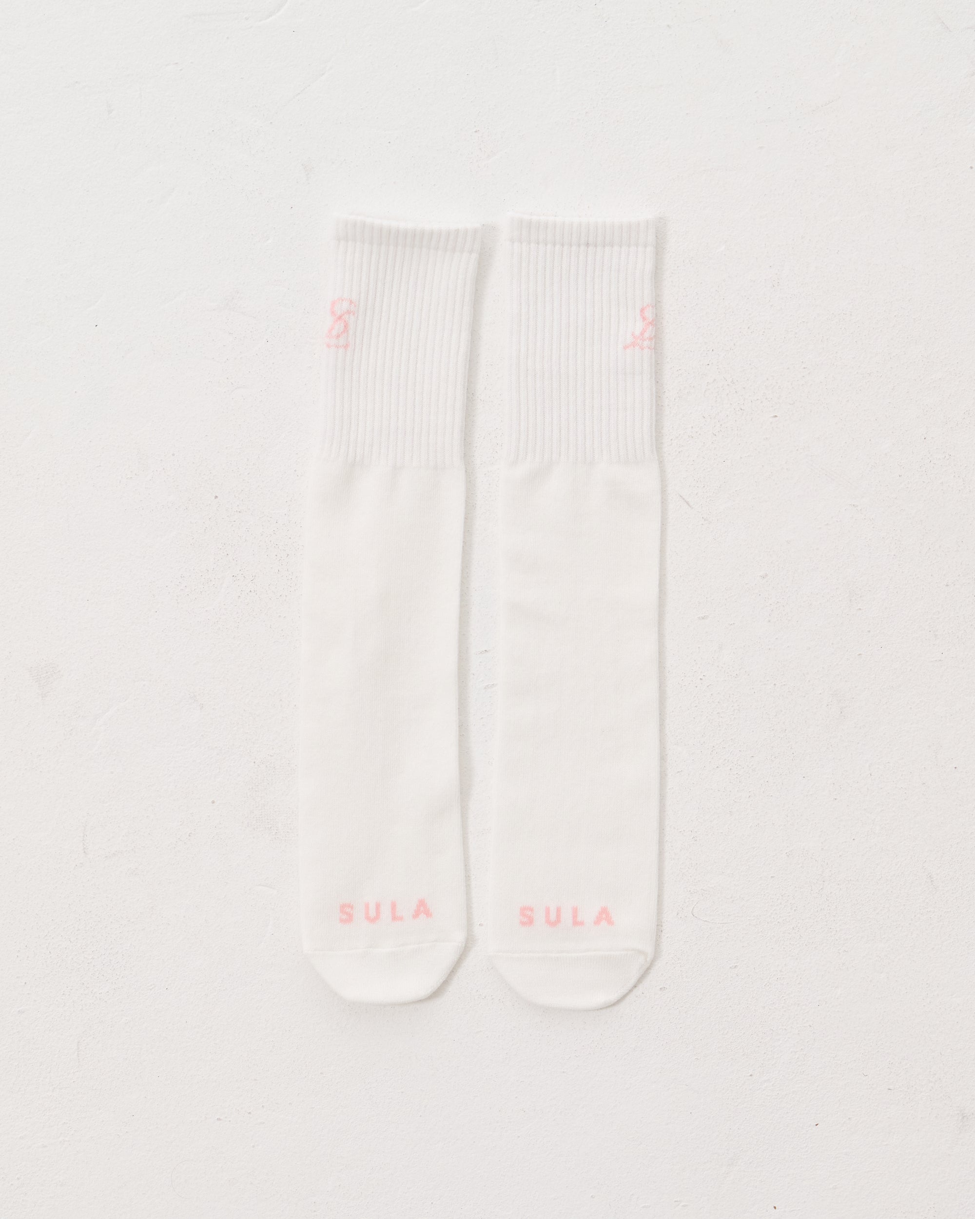 Logo tube socks / White