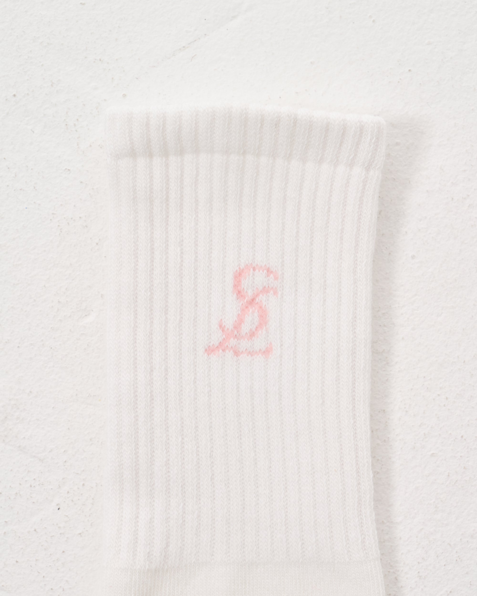 Logo tube socks / White