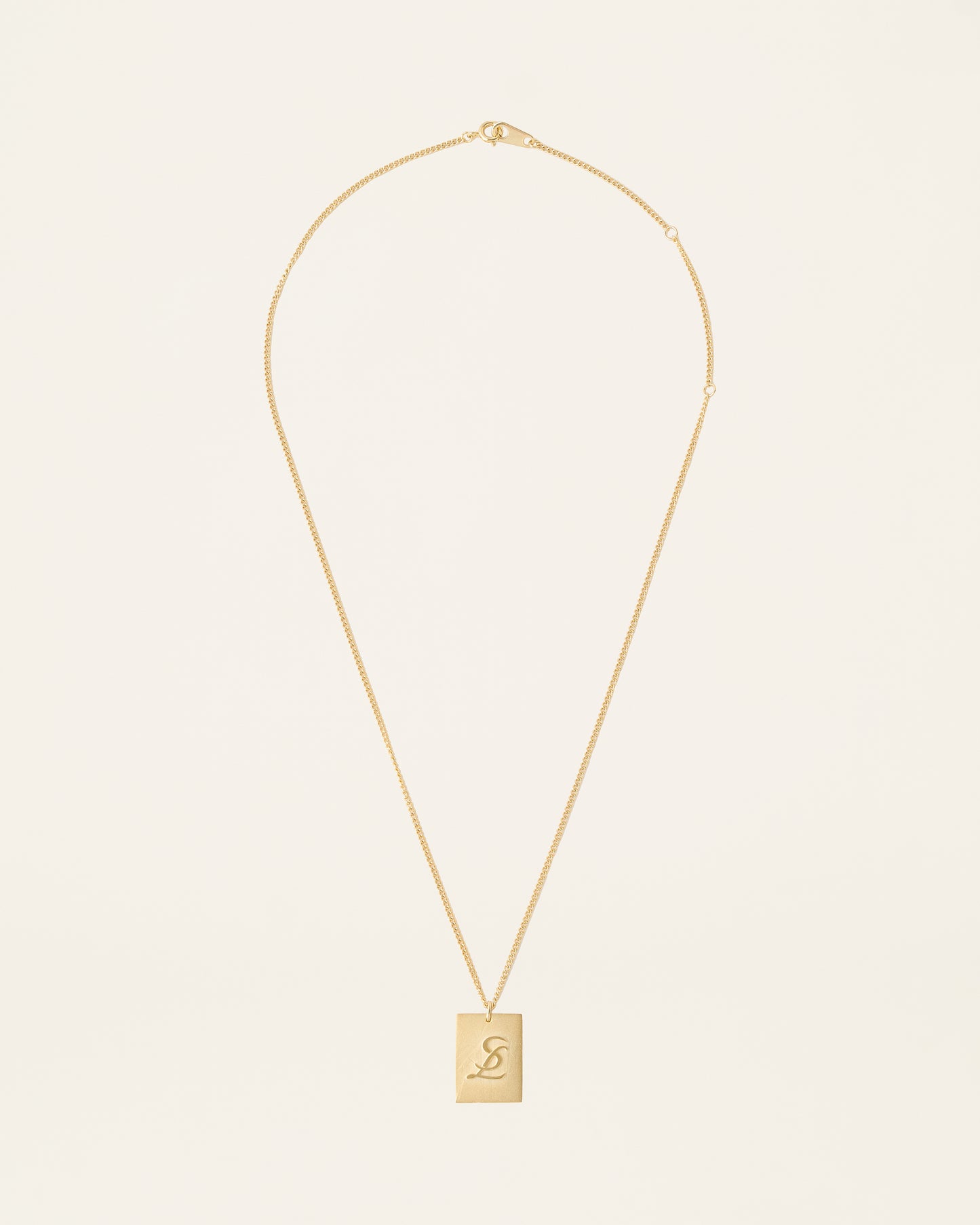 Gold metal necklace